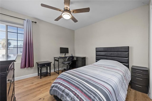 3108 Holbrook St, Bakersfield, CA 93312 - bedroom featuring light wood-style floors and ceiling fan