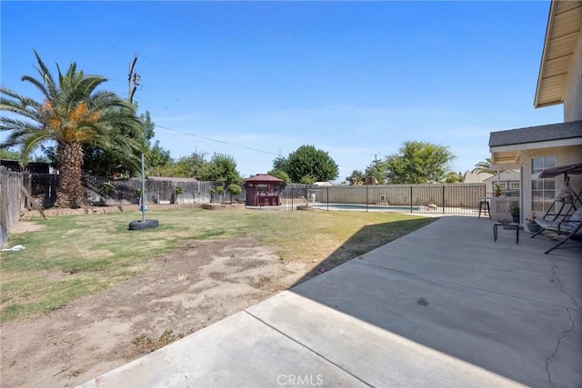 3108 Holbrook St, Bakersfield, CA 93312 - fenced backyard featuring a gazebo and a patio area
