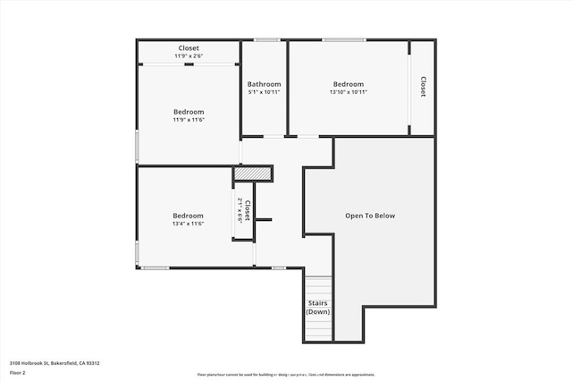 3108 Holbrook St, Bakersfield, CA 93312 - view of room layout