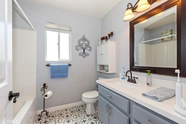6939 Fremontia Ave, Fontana, CA 92336 - bathroom featuring vanity, shower / bathtub combination, and tile patterned flooring