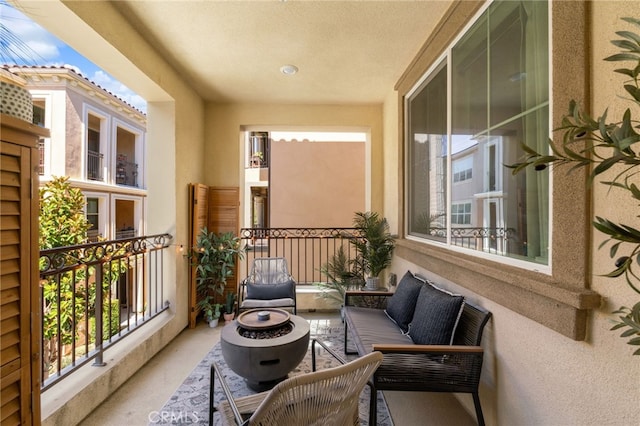 8234 Traveller St, Chino, CA 91710 - balcony with outdoor lounge area