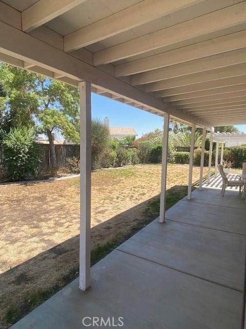 14310 Northstar Ave, Victorville, CA 92392 - fenced backyard with a patio area