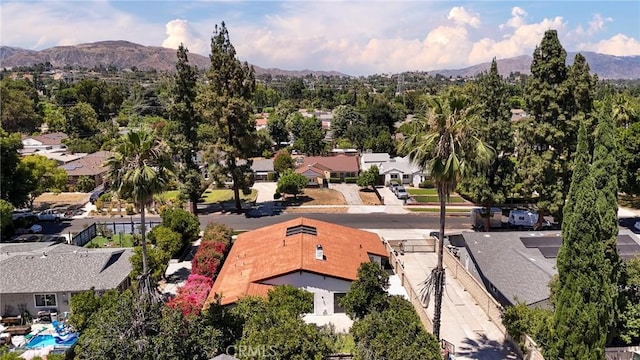 17532 Ludlow St, Granada Hills, CA 91344 - aerial perspective of suburban area with mountains