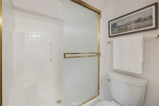 2081 Marilyn Dr, Chico, CA 95928 - bathroom featuring toilet and a shower with door