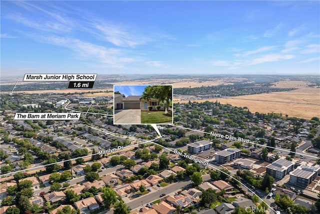 2081 Marilyn Dr, Chico, CA 95928 - aerial perspective of suburban area