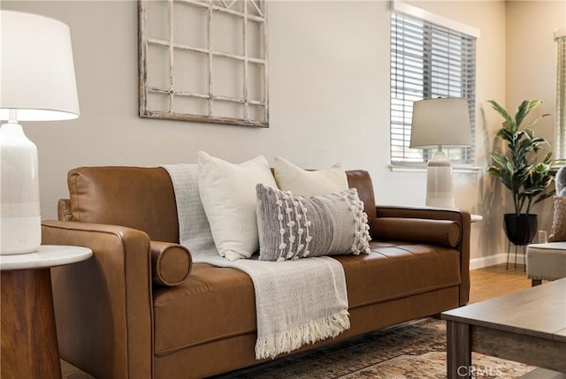 2081 Marilyn Dr, Chico, CA 95928 - living area with baseboards and wood finished floors