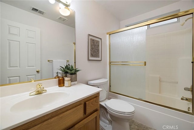 2081 Marilyn Dr, Chico, CA 95928 - bathroom featuring vanity and bath / shower combo with glass door