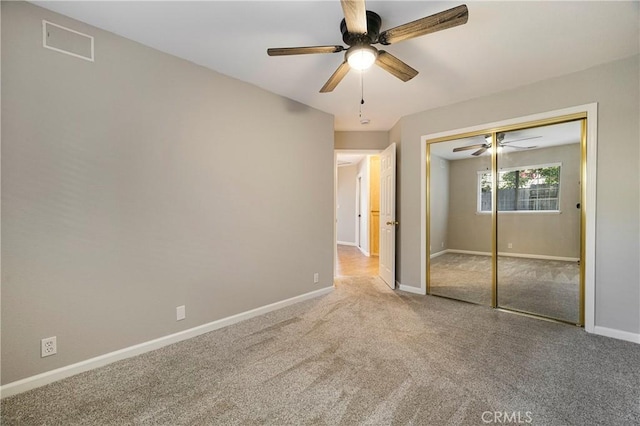 2081 Marilyn Dr, Chico, CA 95928 - unfurnished bedroom with carpet, a closet, and a ceiling fan