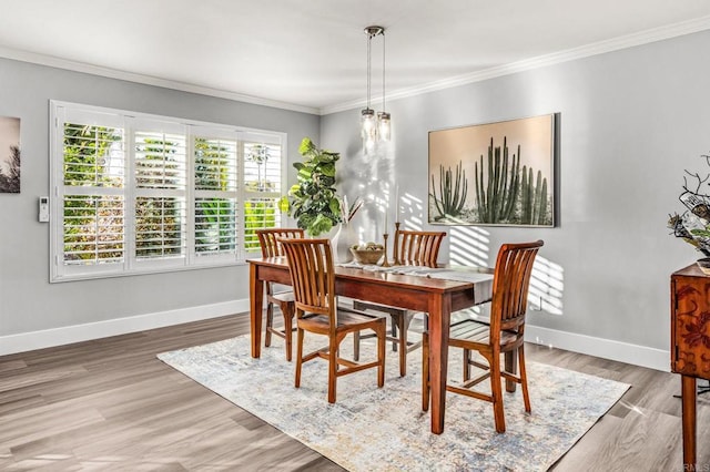 1670 Alta Vista Dr, Vista, CA 92084 - dining area with crown molding and wood finished floors