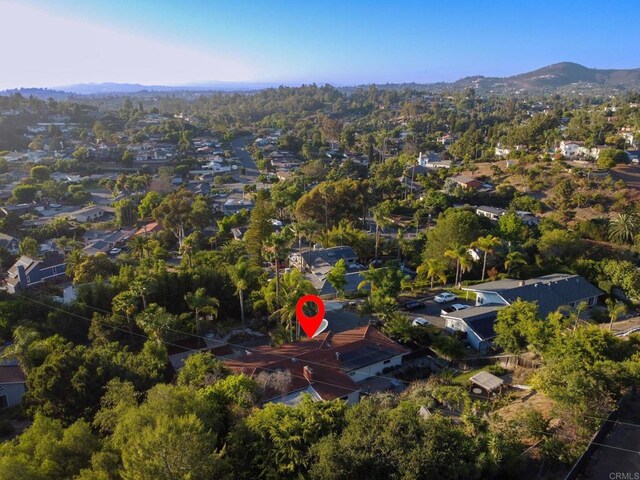 1670 Alta Vista Dr, Vista, CA 92084 - aerial view of property's location with nearby suburban area and mountains