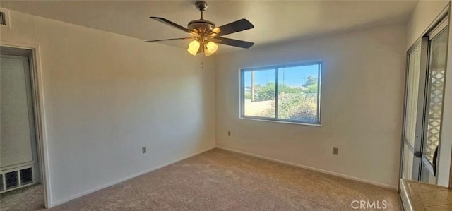 28218 W Worcester Rd, Menifee, CA 92586 - unfurnished bedroom with carpet flooring, ceiling fan, and a closet