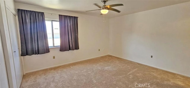28218 W Worcester Rd, Menifee, CA 92586 - carpeted empty room featuring baseboards and ceiling fan