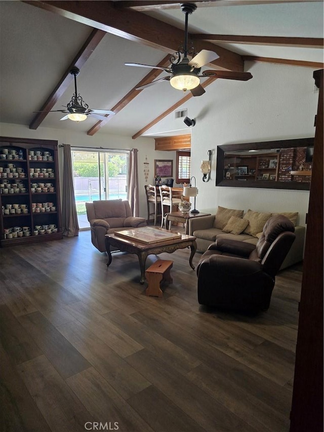 41653 62nd St W, Palmdale, CA 93551 - living area with ceiling fan, plenty of natural light, and wood finished floors