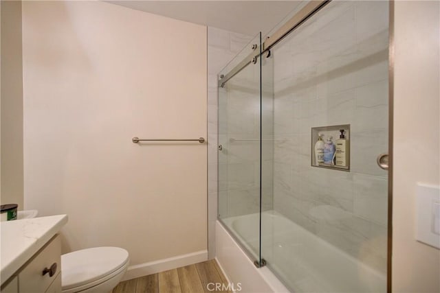 6362 Coffeeberry Ct, Avila Beach, CA 93424 - full bath featuring vanity, wood finished floors, and enclosed tub / shower combo