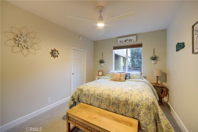 6362 Coffeeberry Ct, Avila Beach, CA 93424 - carpeted bedroom with baseboards and ceiling fan