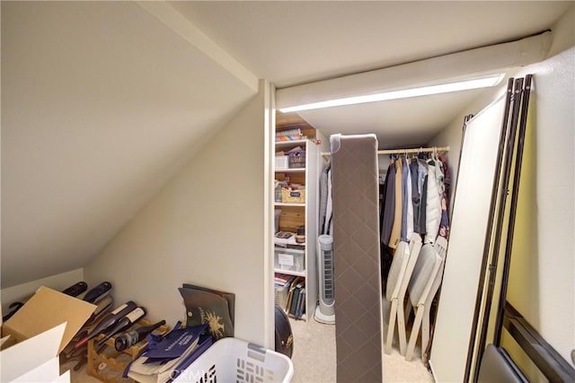 6362 Coffeeberry Ct, Avila Beach, CA 93424 - walk in closet with vaulted ceiling and carpet flooring