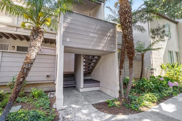 1490 Cabrillo Park Dr Unit B, Santa Ana, CA 92701 - doorway to property with stucco siding