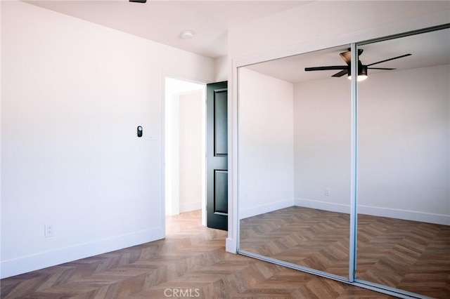 5916 Walnut Ave, Long Beach, CA 90805 - unfurnished bedroom with ceiling fan and a closet