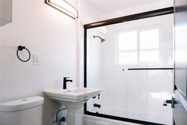 5916 Walnut Ave, Long Beach, CA 90805 - full bath featuring combined bath / shower with glass door and toilet