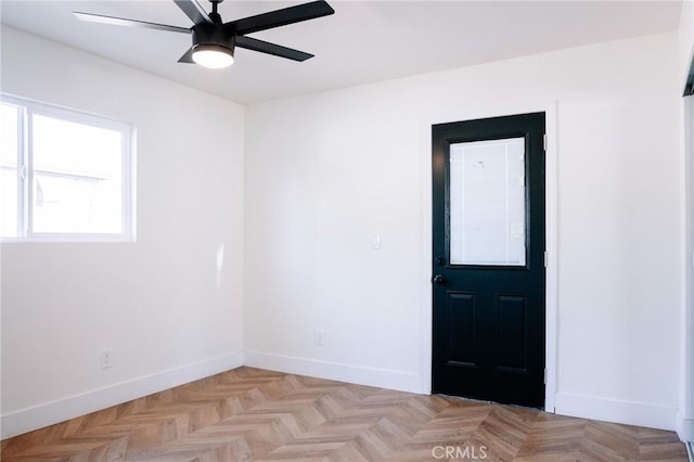 5916 Walnut Ave, Long Beach, CA 90805 - spare room featuring ceiling fan and baseboards