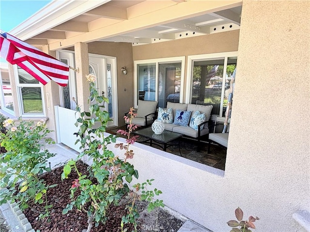 13310 N Fairfield Ln Unit M7 176L, Seal Beach, CA 90740 - view of patio featuring an outdoor living space