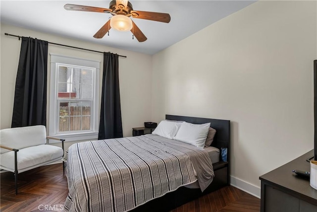 976 N Loma Vista Dr, Long Beach, CA 90813 - bedroom featuring baseboards and a ceiling fan