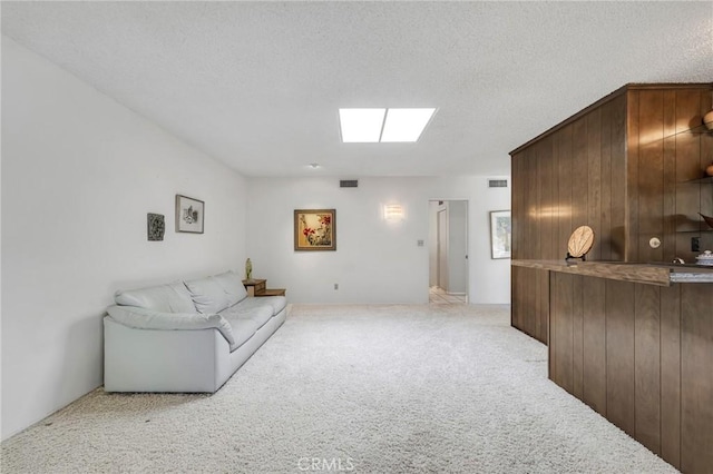 10020 Wystone Ave, Northridge, CA 91324 - living area with carpet flooring and a textured ceiling