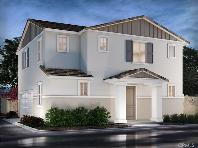 2141 Bergamot St, Redlands, CA 92374 - view of front of house featuring board and batten siding and stucco siding