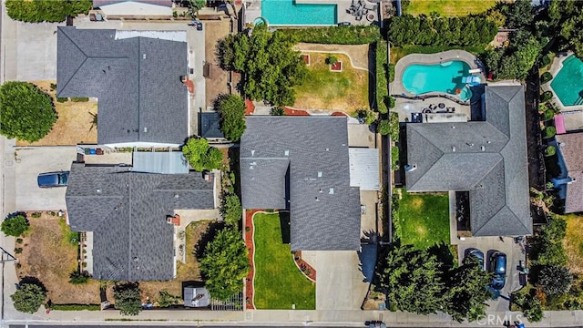 20157 Mckay Dr, Walnut, CA 91789 - aerial view of property and surrounding area featuring a pool