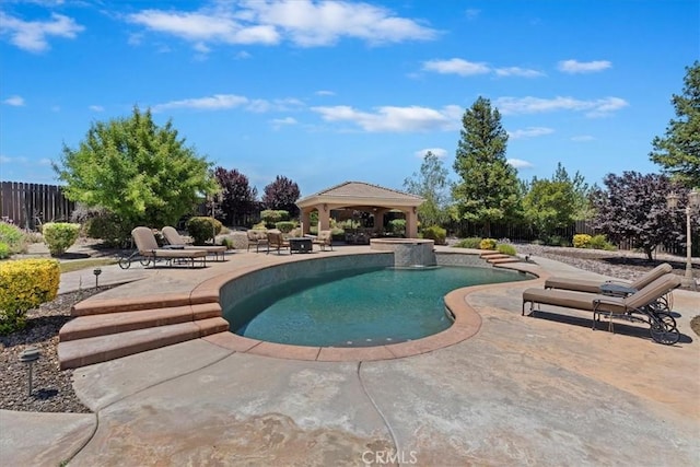22515 Santa Clarita Corte, Perris, CA 92570 - outdoor pool featuring a gazebo and a patio