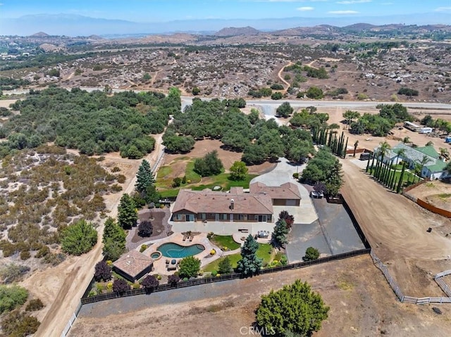22515 Santa Clarita Corte, Perris, CA 92570 - aerial view of property's location featuring a pool and mountains