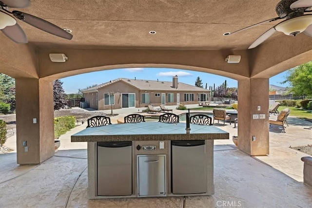 22515 Santa Clarita Corte, Perris, CA 92570 - view of patio with ceiling fan