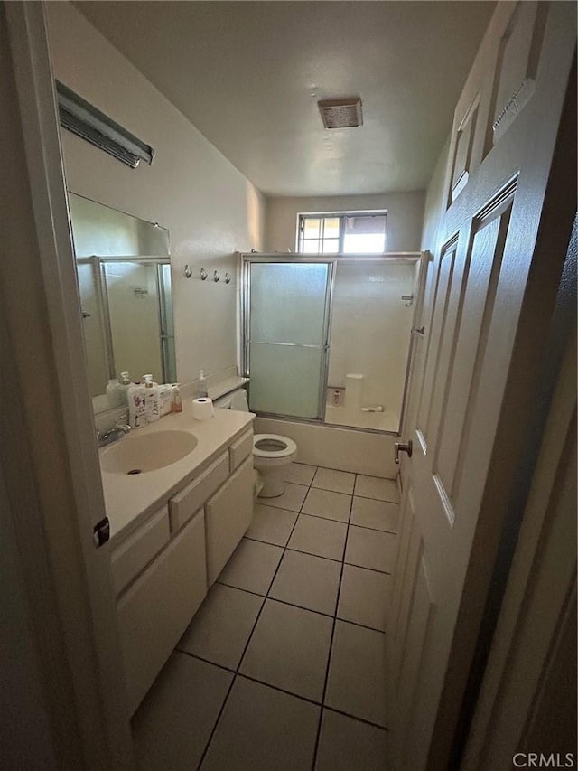 621 Hazel Ave, Rosemead, CA 91770 - full bathroom featuring tile patterned flooring, vanity, and bath / shower combo with glass door