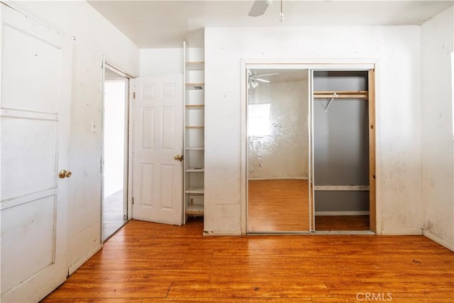 4576 166th St, Lawndale, CA 90260 - unfurnished bedroom featuring wood finished floors and a closet