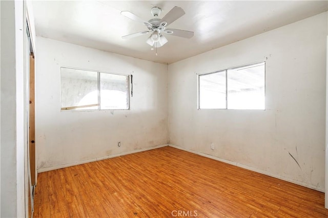 4576 166th St, Lawndale, CA 90260 - unfurnished room with wood finished floors, plenty of natural light, and ceiling fan