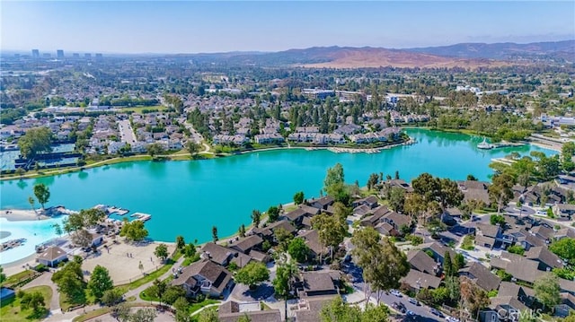 14 Bridgewood Unit 22, Irvine, CA 92604 - aerial view of property and surrounding area with a water and mountain view and nearby suburban area
