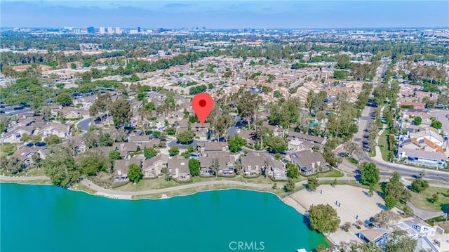 14 Bridgewood Unit 22, Irvine, CA 92604 - aerial view of property and surrounding area featuring nearby suburban area