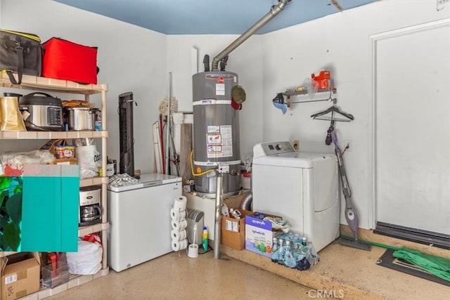 817 Granite Privado, Ontario, CA 91762 - laundry area featuring washer / clothes dryer and secured water heater