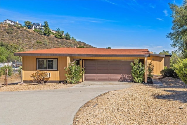 24093 Sargeant Rd, Ramona, CA 92065 - view of front of property with an attached garage and driveway
