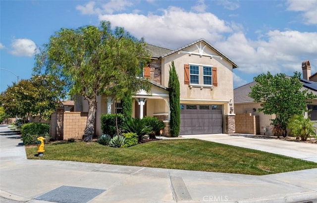 43024 Beamer Ct, Temecula, CA 92592 - traditional-style house featuring concrete driveway, stucco siding, an attached garage, and a front yard