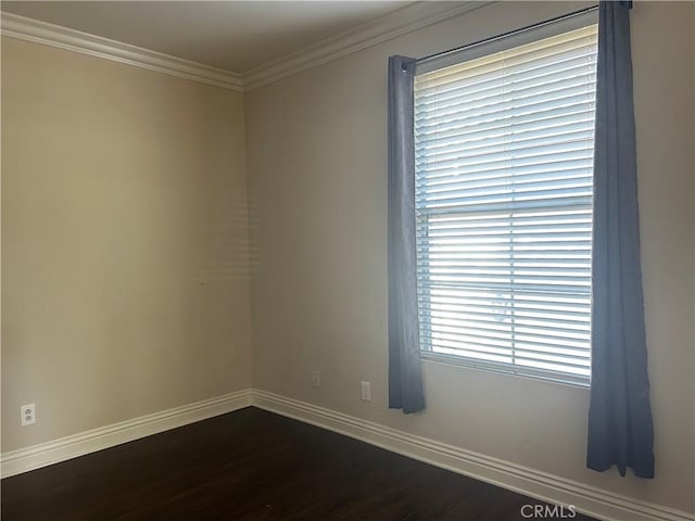 10824 Sabre Hill Dr Unit 194, San Diego, CA 92128 - spare room with dark wood-style floors and ornamental molding