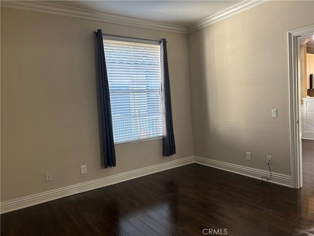 10824 Sabre Hill Dr Unit 194, San Diego, CA 92128 - unfurnished room with dark wood-style floors and crown molding