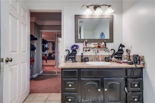2975 Fernwood Ave, Lynwood, CA 90262 - bathroom with tile patterned floors and vanity
