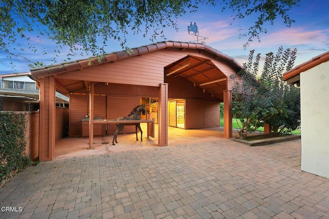 1533 Rancho Ave, Glendale, CA 91201 - patio terrace at dusk featuring a patio