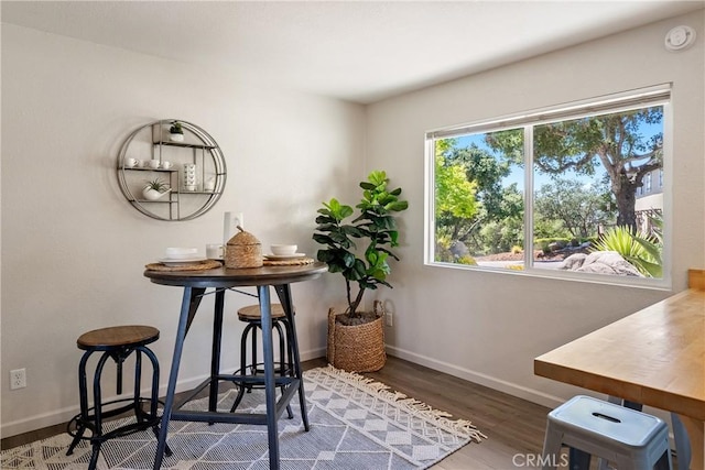 5155 Ardilla Ave, Atascadero, CA 93422 - dining room with baseboards and wood finished floors