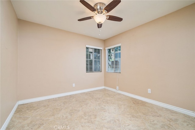 3986 Tomlinson, Riverside, CA 92503 - spare room with baseboards and ceiling fan