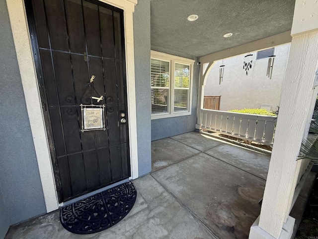 106 Chesapeake Ct, San Marcos, CA 92069 - property entrance featuring stucco siding and a porch