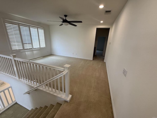 106 Chesapeake Ct, San Marcos, CA 92069 - spare room with carpet floors, ceiling fan, and recessed lighting