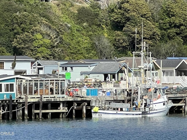 21560 Bald Hill Rd, Fort Bragg, CA 95437 - dock area with a water view