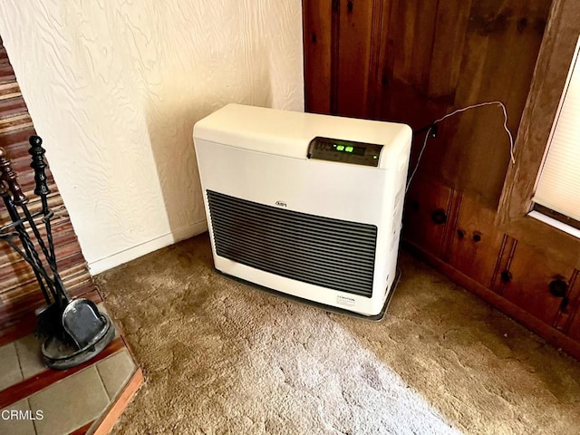 21560 Bald Hill Rd, Fort Bragg, CA 95437 - detailed view of carpet flooring and heating unit